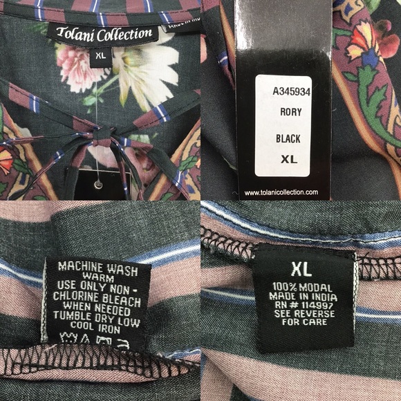 Tolani Collection Ruffled Hem Floral Print Tunic - Picture 14 of 14